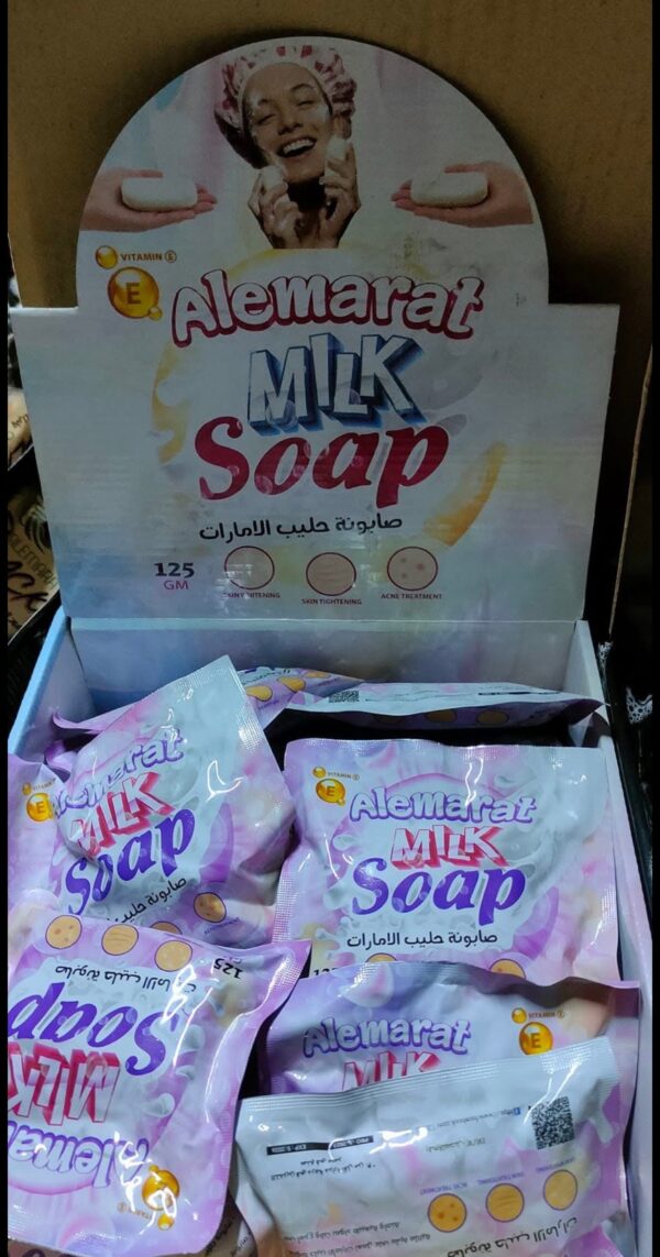 صابونة حليب الإمارات – نعومة وترطيب من أول استخدام🫧 - الصورة 3