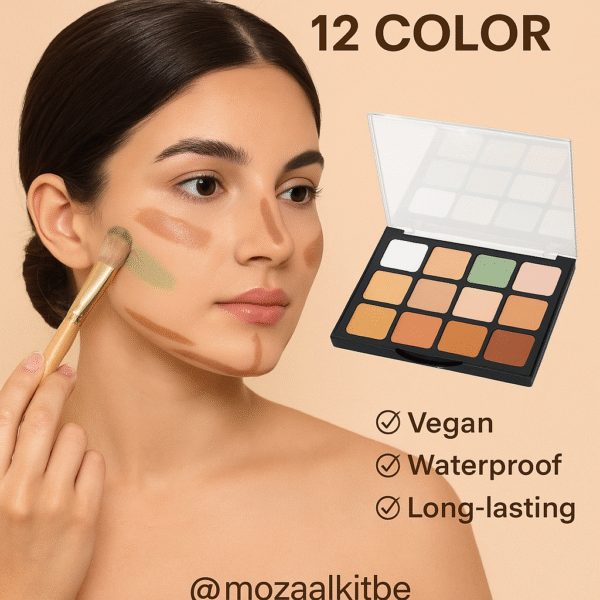 باليت كونسيلر وكونتور نباتي بـ12 لون – لتغطية مثالية وإبراز ملامحك🍃 - الصورة 2