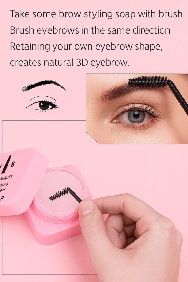 جيل الحواجب الطبيعي بخلاصة الصبار – تثبيت ولمسة عناية طبيعية🌱 - الصورة 2