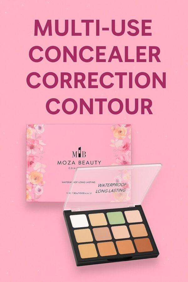 باليت كونسيلر وكونتور نباتي بـ12 لون – لتغطية مثالية وإبراز ملامحك🍃 - الصورة 3