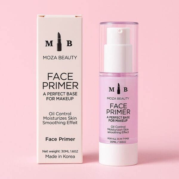 برايمر نباتي لجميع أنواع البشرة – ثبات طويل وتحكم مثالي بالدهون🧴