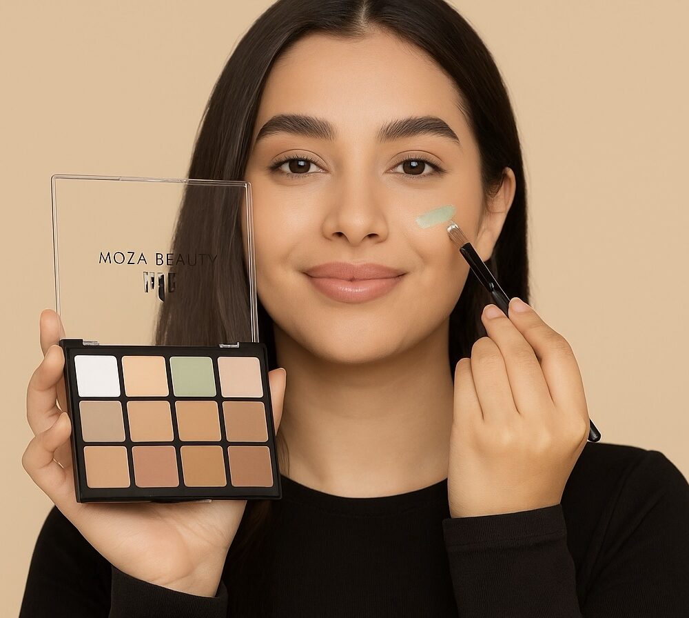 باليت كونسيلر وكونتور نباتي بـ12 لون – لتغطية مثالية وإبراز ملامحك🍃