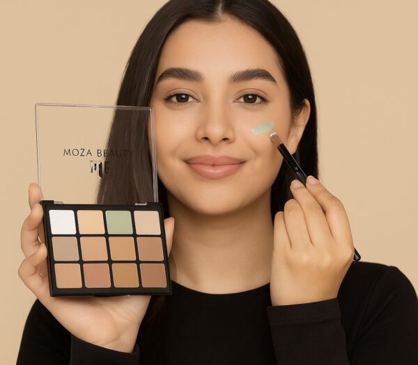 باليت كونسيلر وكونتور نباتي بـ12 لون – لتغطية مثالية وإبراز ملامحك🍃