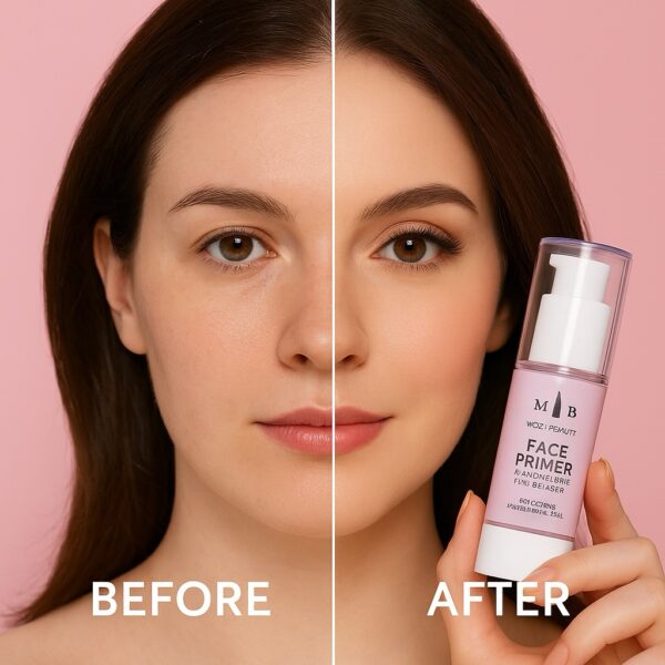 برايمر نباتي لجميع أنواع البشرة – ثبات طويل وتحكم مثالي بالدهون🧴 - الصورة 2