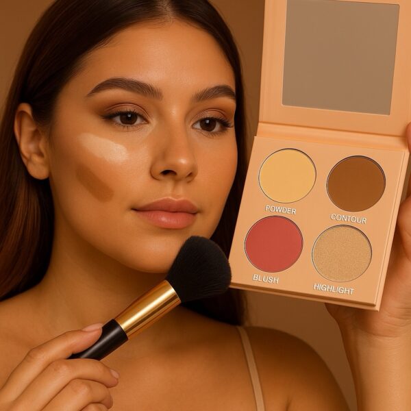 باليت متكامل نباتي للتحديد والتوهج – مثالي للسفر✈️ - الصورة 4