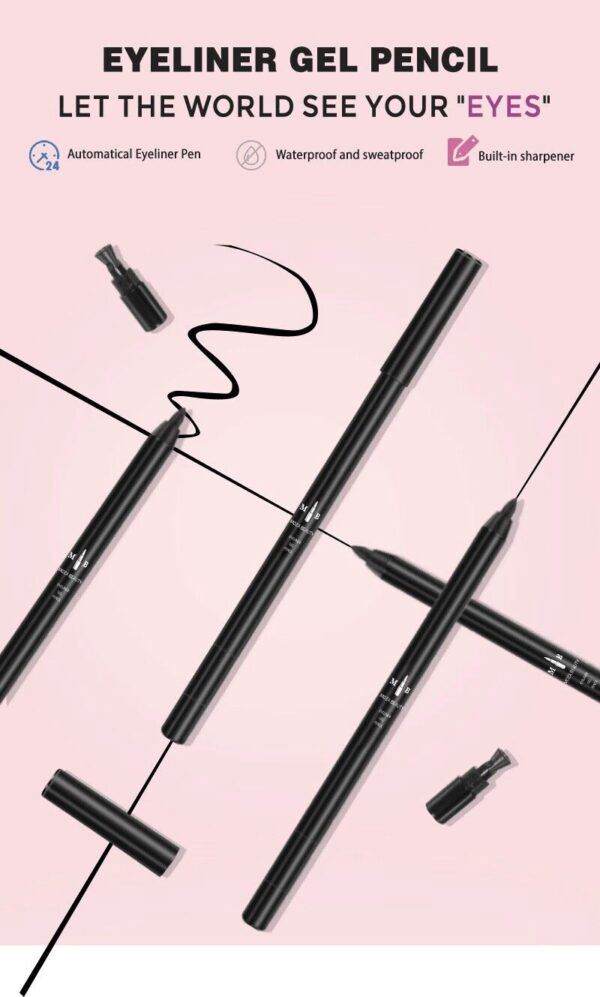 كحل أسود فاحم نباتي من MOZA BEAUTY – نظرة عميقة بثبات يدوم 〰️ - الصورة 3