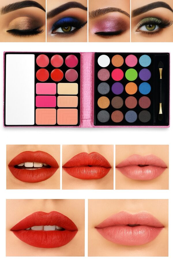 باليت مكياج متكامل – كل ما تحتاجينه في علبة واحدة للسفر✈️ - الصورة 3