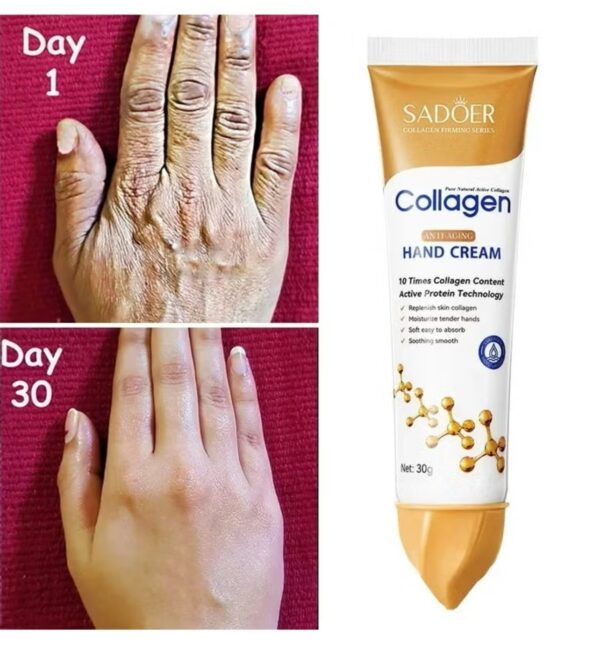 كريم اليدين بالكولاجين من SADOER – ترطيب مكثف وتجديد فوري لبشرة اليد🫳 - الصورة 2