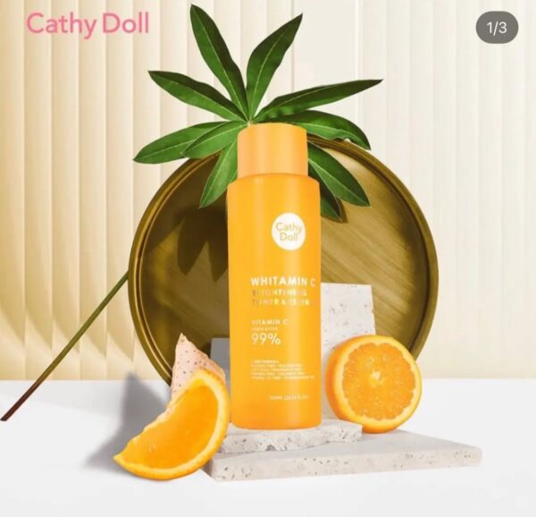 تونر وإسينس فيتامين سي لتفتيح البشرة من كاثي دول – إشراقة طبيعية بتركيبة مركزة 🇹🇭🍊 - الصورة 4