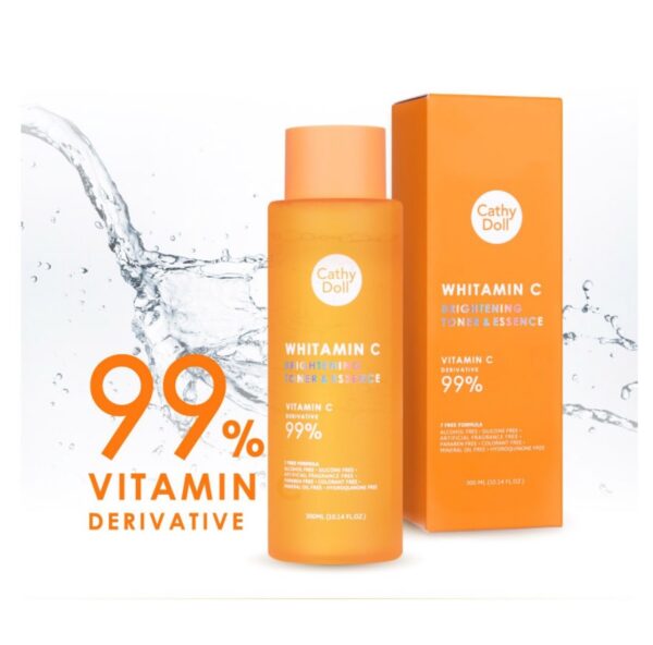 تونر وإسينس فيتامين سي لتفتيح البشرة من كاثي دول – إشراقة طبيعية بتركيبة مركزة 🇹🇭🍊 - الصورة 2
