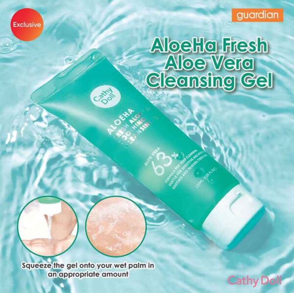 جل ألوفيرا المنعش من كاثي دول لتنظيف البشرة وترطيبها بعمق – 63% ألوفيرا🇹🇭 - الصورة 3