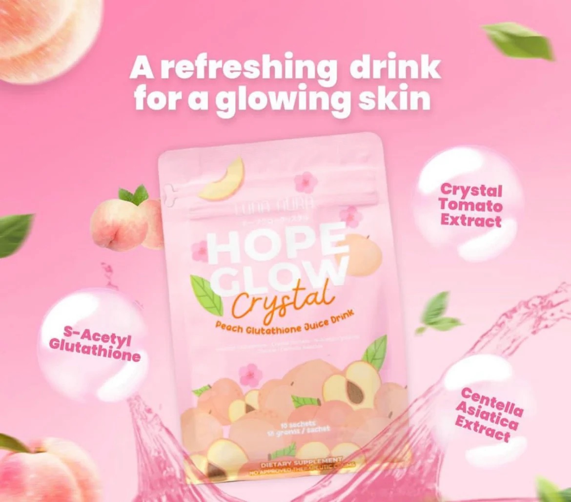 HOPE GLOW Crystal – Peach Glutathione Juice Drink
هوب جلو كريستال – مشروب الخوخ بالجلوتاثيون - الصورة 3