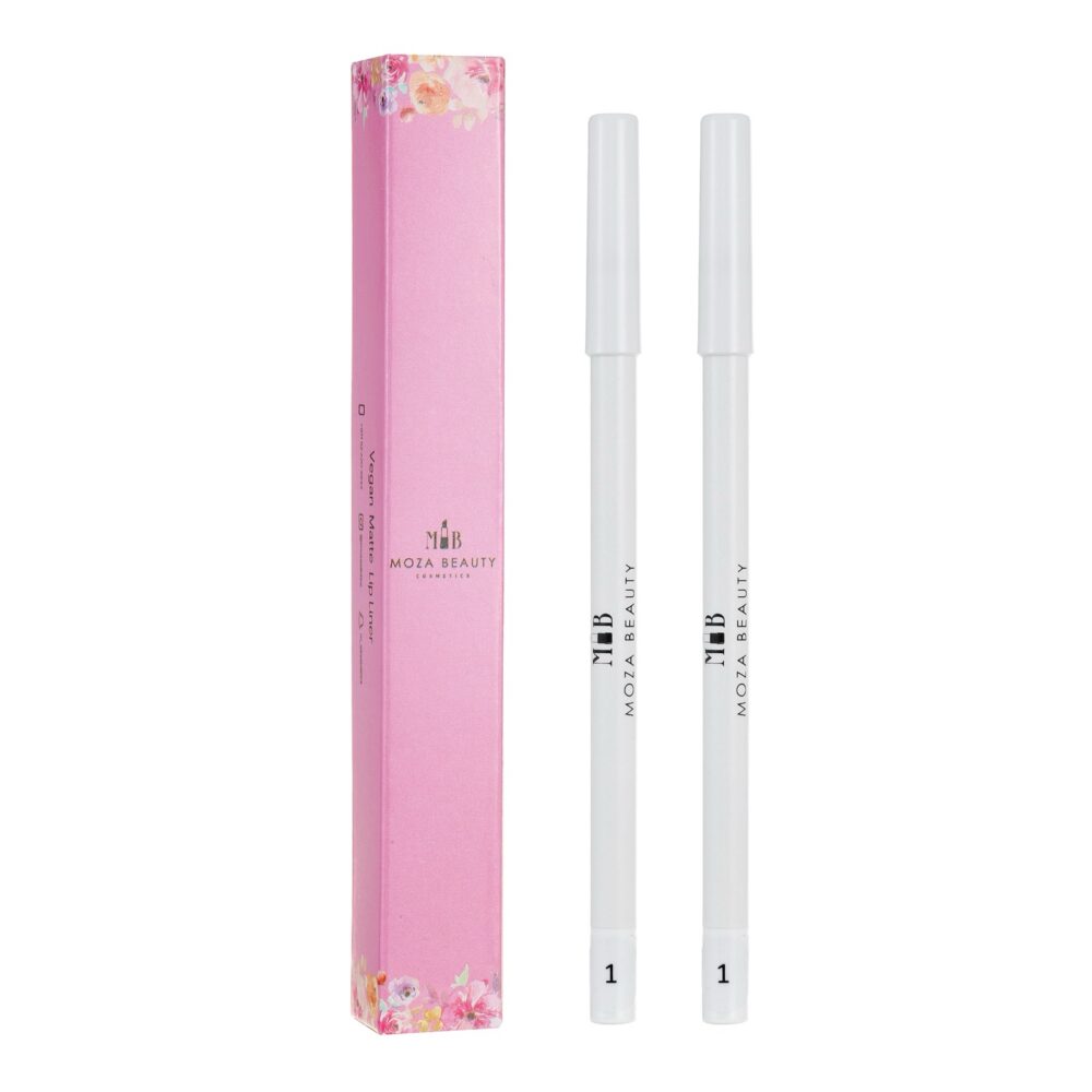 Moza Beauty – محدد شفاه نباتي بنكهة الفانيلا وثبات طويل🖍️