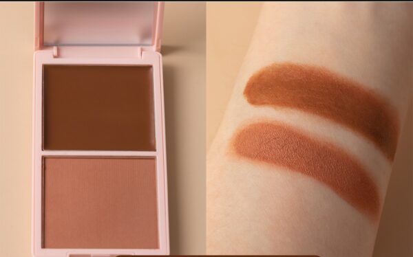 MOZA BEAUTY – برونزر ثنائي كريمي وباودر نباتي - الصورة 2